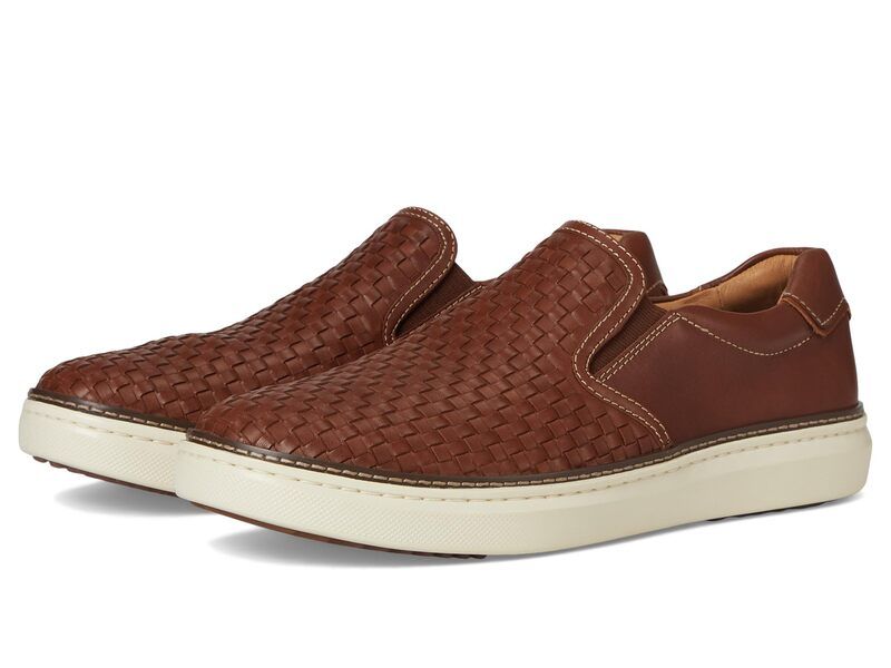 ジョンストンアンドマーフィー メンズ シューズ スニーカー Johnston Murphy Mcguffey 2 Woven SlipOn Tan Woven Full タン