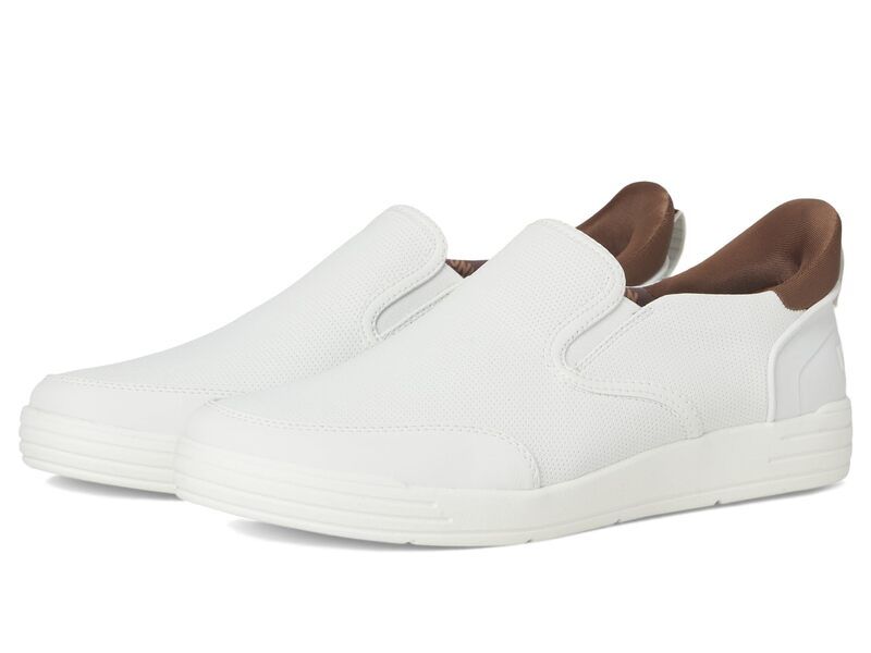 ノンブッシュ メンズ シューズ スニーカー Nunn Bush Kore City Walk EZ SlipOn Sneakers Easy On and Easy Off White ホワイト