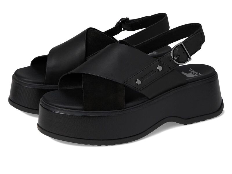 ソレル レディース シューズ ヒール サンダル SOREL Dayspring Crisscross Sandals BlackBlack ブラック