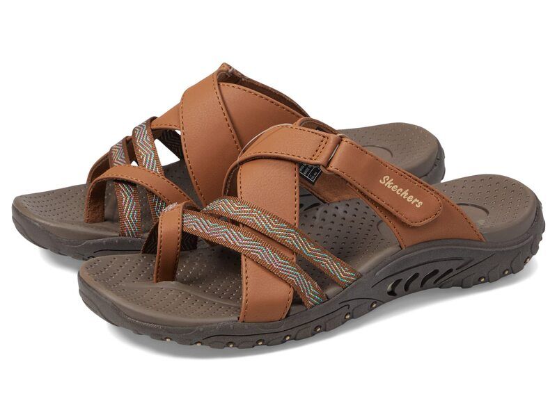 スケッチャーズ レディース シューズ サンダル SKECHERS Reggae Sunday Stroll Brown ブラウン
