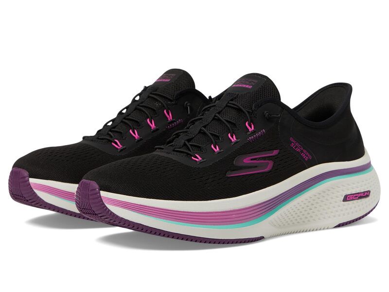 スケッチャーズ レディース シューズ スニーカー SKECHERS Go Run Elevate 20 Banyan Hands Free SlipIns BlackPink ブラック