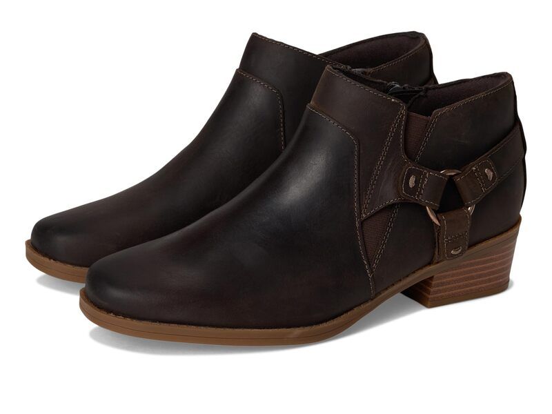 クラークス レディース シューズ ヒール Clarks Danyelle Gema Taupe Oily Leat トープ