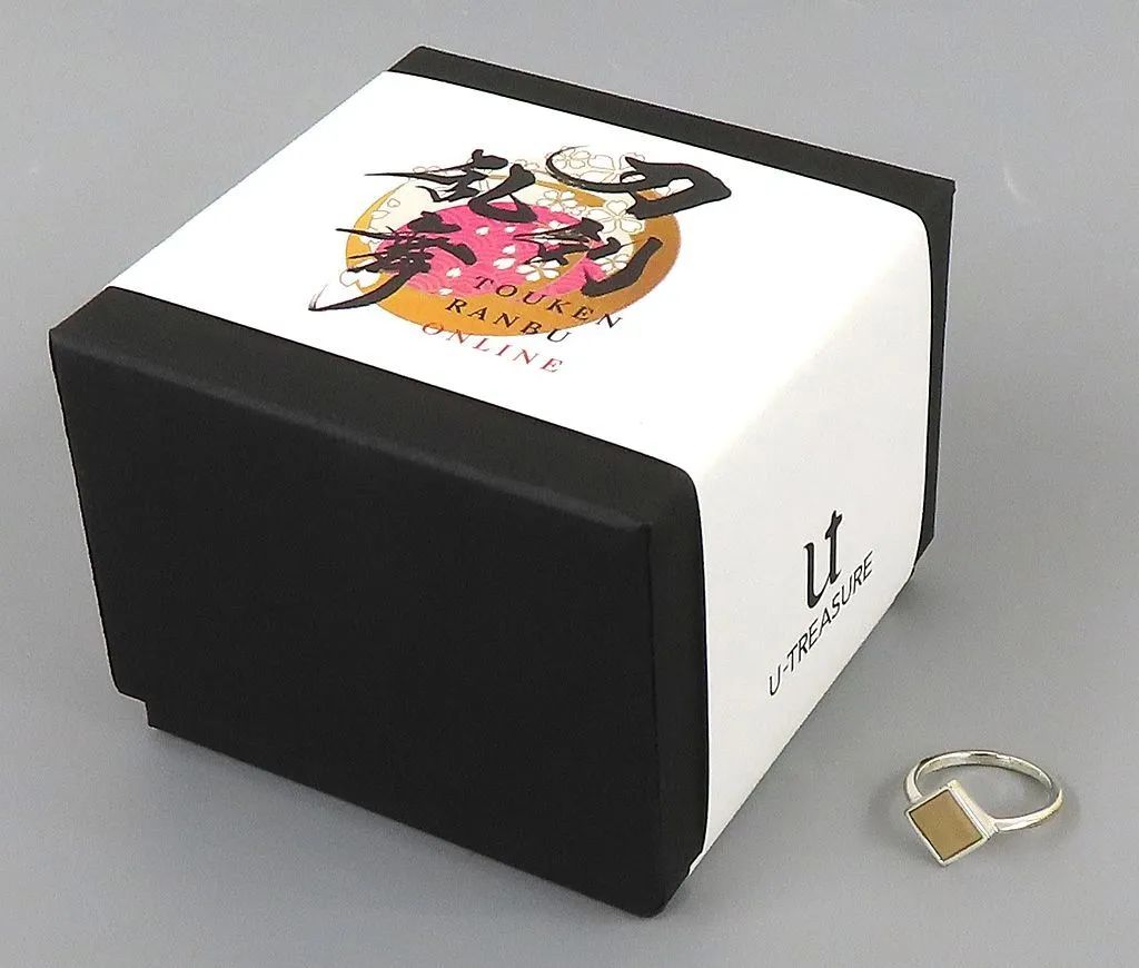 【中古】銀製品・指輪・アクセサリー 鶴丸国永 リング 蒔絵-彩- シルバー 白橡 7号 「刀剣乱舞-ONLINE-×U-TREASURE」