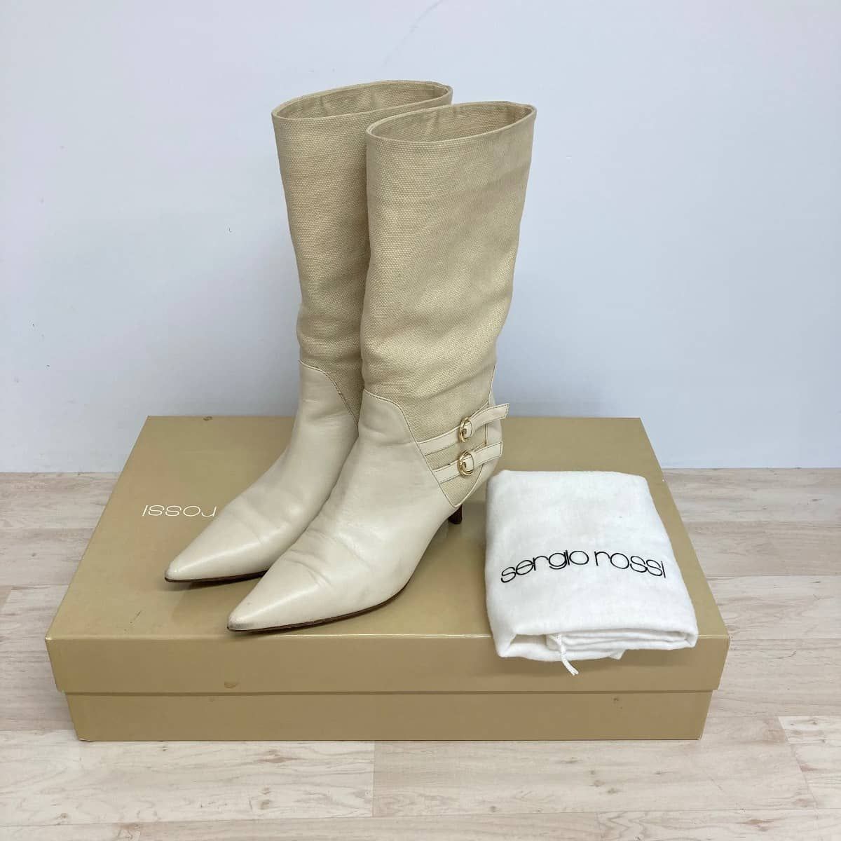 sergio rossi/セルジオロッシ ロングブーツ AR7638.001 36 1/2 (23.5cm