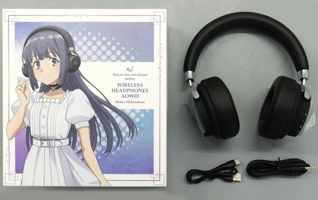 【中古】ヘッドフォン 牧之原翔子モデル ワイヤレスヘッドホン ANIMA AOW03 「青春ブタ野郎シリーズ×ONKYO」