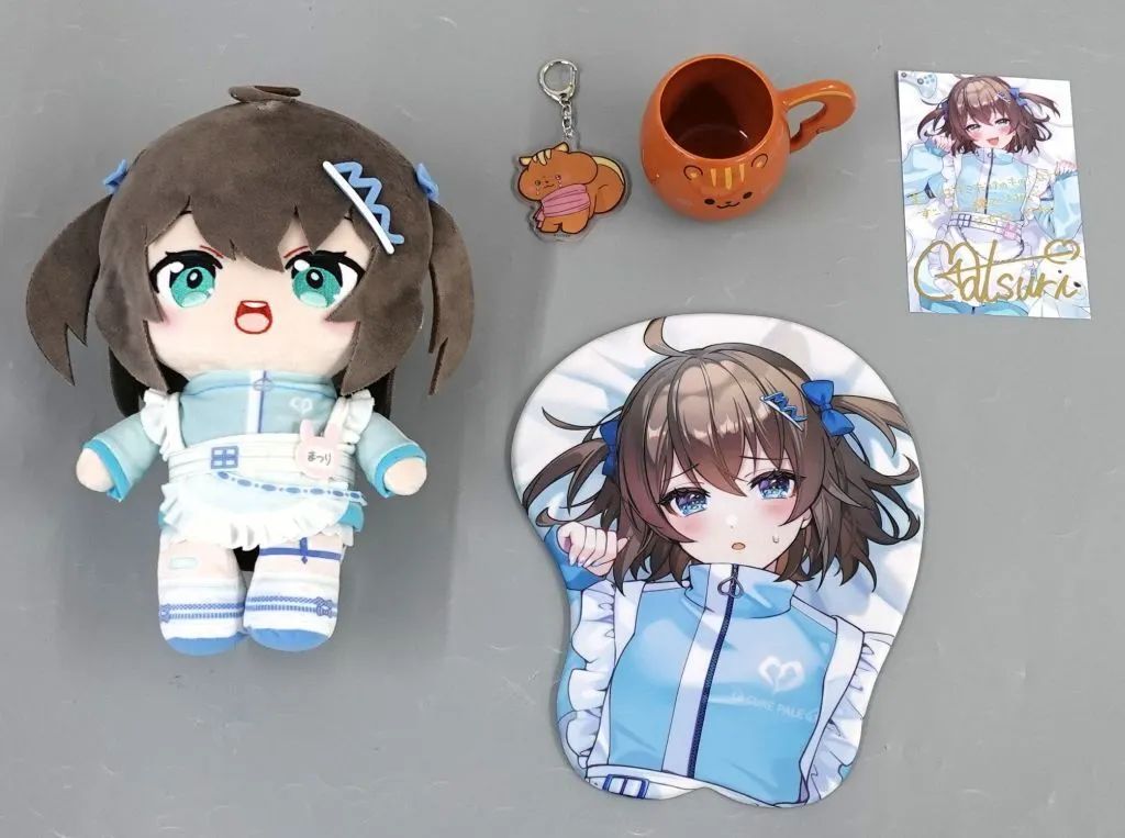 【中古】グッズセット 夏色まつり 誕生日記念フルセット(直筆サイン＆箔押し複製メッセージ入りえく描き下ろしポストカード付き) 「バーチャルYouTuber ホロライブ 夏色まつり 誕生日記念2025」