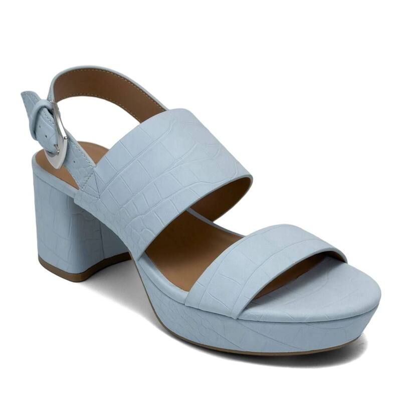 エアロソールズ レディース シューズ パンプス プラットフォーム サンダル Aerosoles Camilia Womens Platform Sandals Pale Blue ブルー