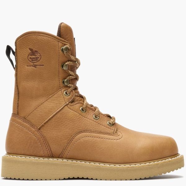 ジョージブーツ メンズ シューズ ブーツ・レインブーツ Georgia Boot Mens 8 Wedge Work Boot Barracuda Gold ゴールド