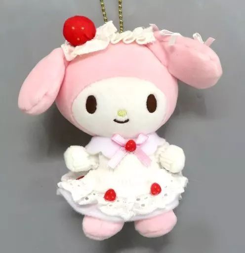 【中古】キーホルダー マイメロディ(ケーキ) むにゅぐるみBC  「サンリオキャラクターズ」