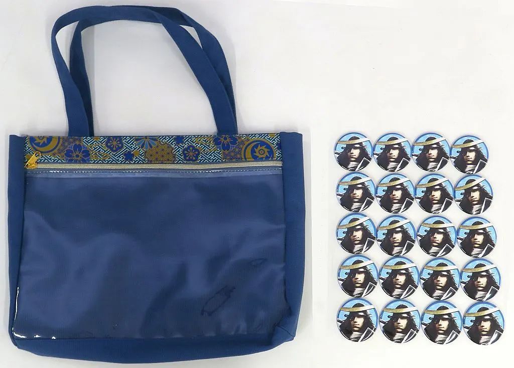 【中古】バッグ 伊達政宗 選べる!缶バッジ20個付き推し活バッグ 「カプくじ 推して参る! 戦国BASARAくじ」 S-1-1賞