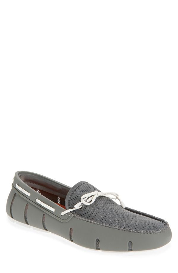 スウィムス メンズ シューズ レース ローファー Swims Braided Lace Loafer Grey グレー