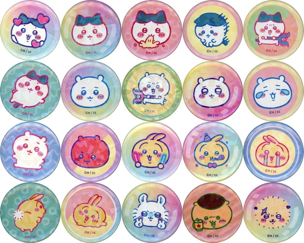 【中古】バッジ・ビンズ 全20種セット 「ちいかわ なんか小さくてかわいいやつ ドリーミングカラー缶バッジ」 韓国限定