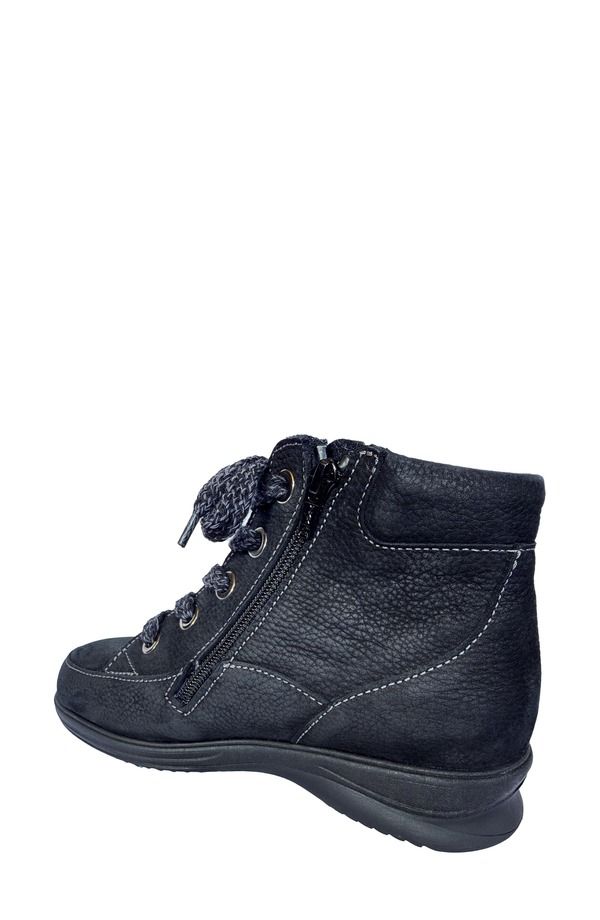 フィンコンフォート レディース シューズ ブーツ・レインブーツ Finn Comfort Parsenn Bootie Black Nubuk ブラック