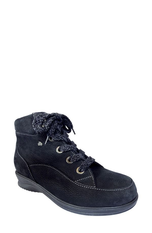 フィンコンフォート レディース シューズ ブーツ・レインブーツ Finn Comfort Parsenn Bootie Black Nubuk ブラック