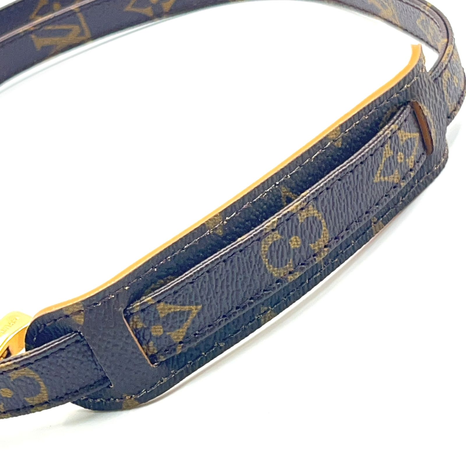 Louis Vuitton ストラップ ゴールド ダークブルー 新着】LOUIS VUITTON モノグラム モノグラム PVC ブラウン ショルダー