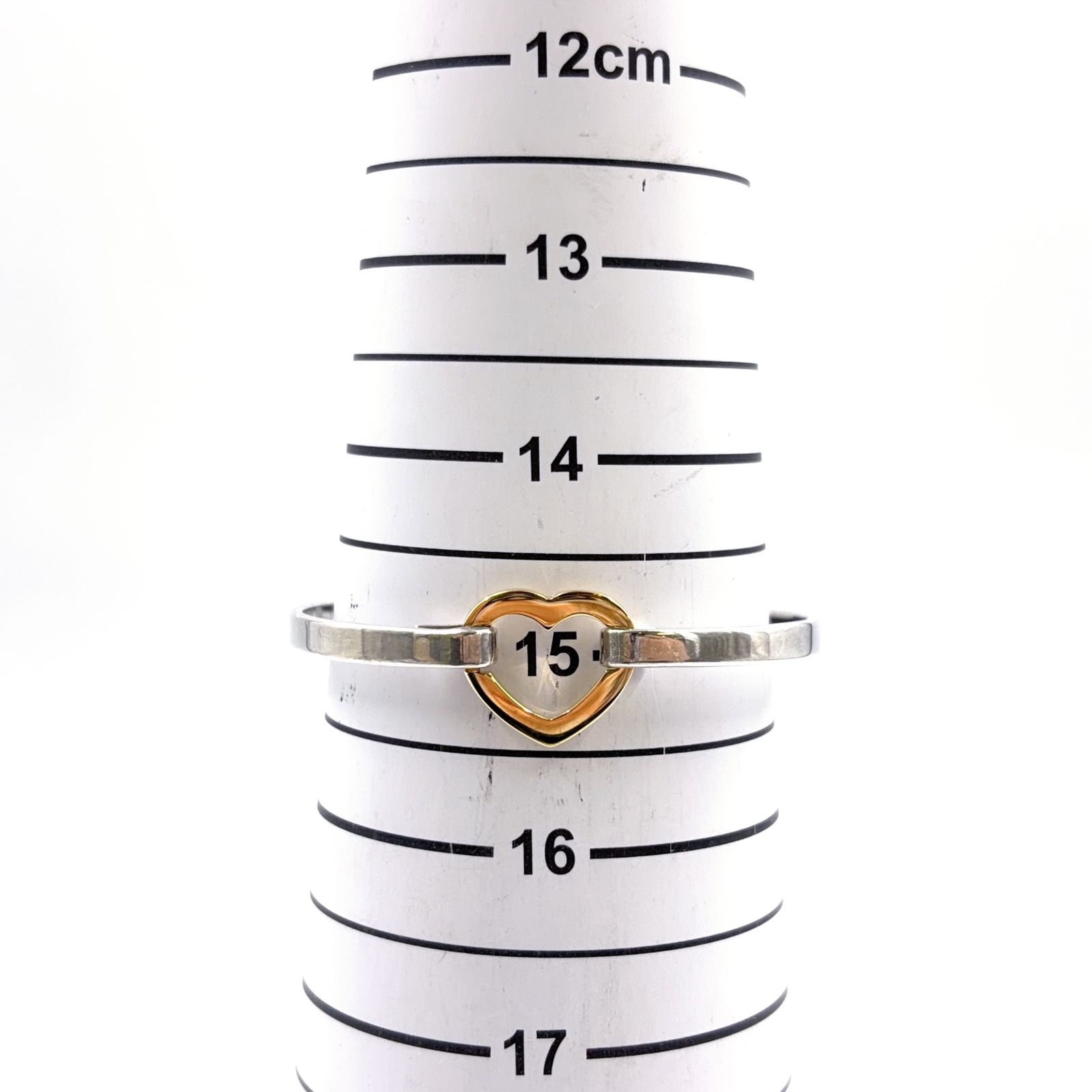 新着】TIFFANY & Co. オープンハート コンビ SV925、AU750 イエロー