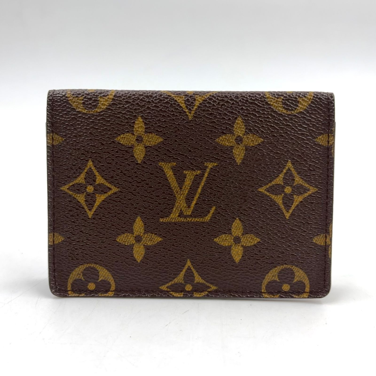 【新着】LOUIS VUITTON ポルト 2カルト ヴェルティカル モノグラム モノグラム レザー、PVC ブラウン カードケース パスケース M60533