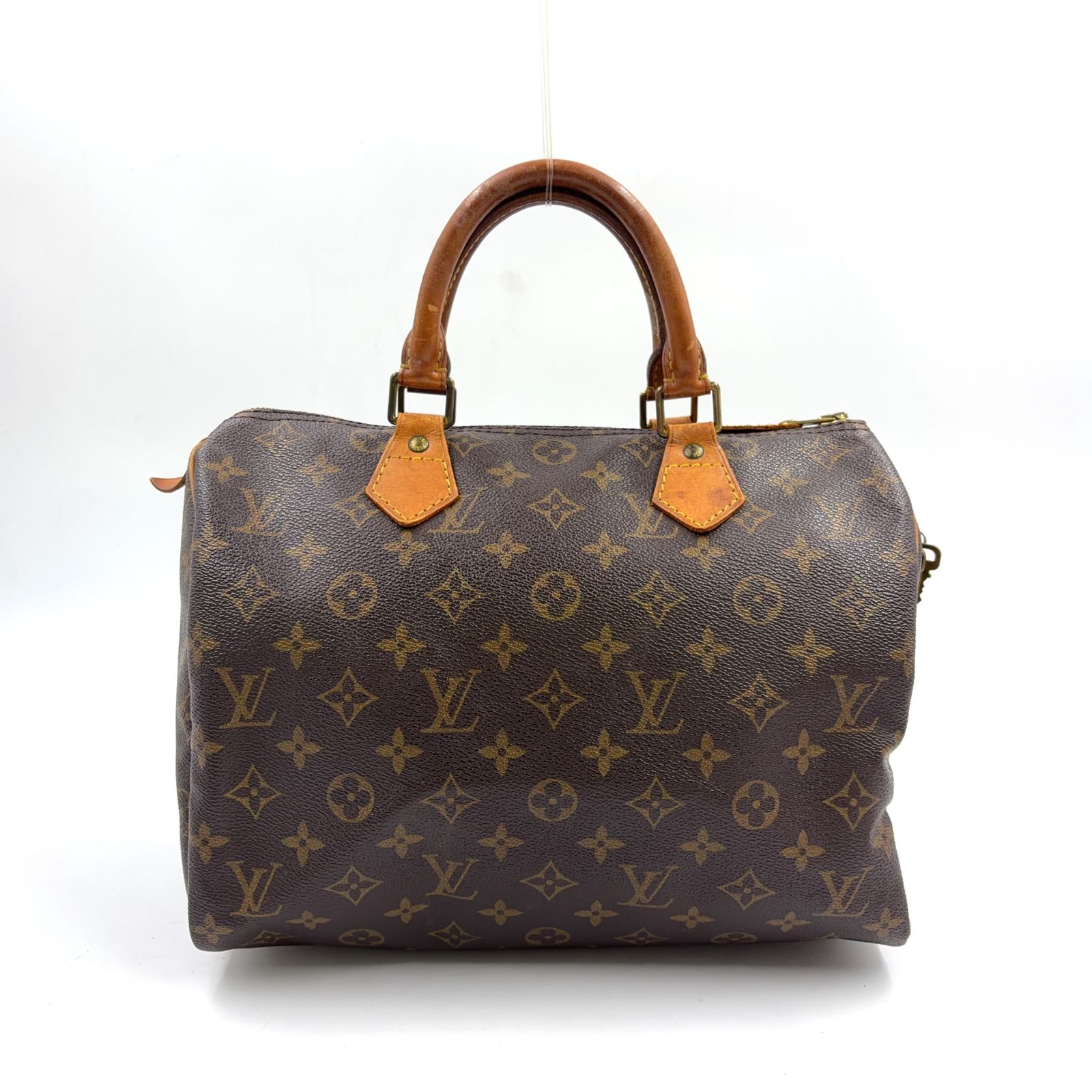 【新着】LOUIS VUITTON スピーディ30 モノグラム モノグラム レザー、PVC ブラウン ハンドバッグ ゴールド M41526