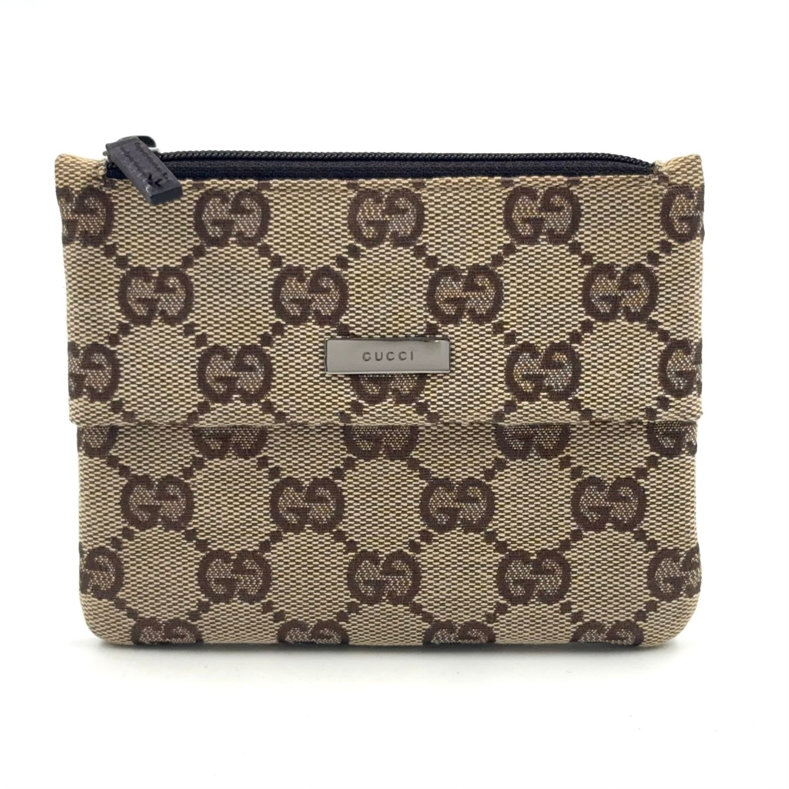 新着】GUCCI GG柄 ポケットティッシュ入れ キャンバス ブラウン ポーチ