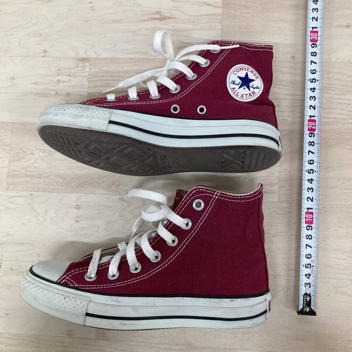 CONVERSE コンバース 22.5cm ハイカットスニーカー ボルドー/エンジ
