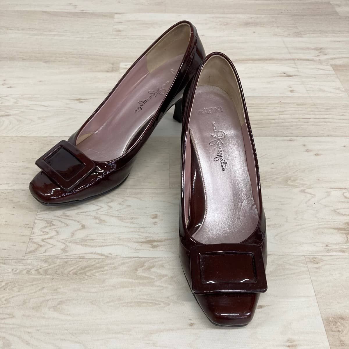 GINZA Kanematsu 銀座かねまつ パンプス 22cm B ワインレッド ボルドー