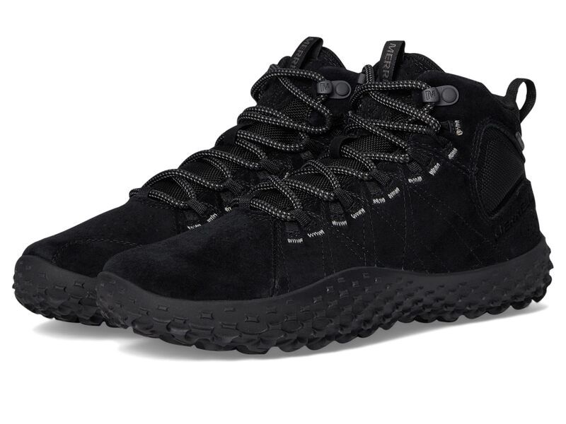 メレル レディース シューズ ブーツ・レインブーツ Merrell Wrapt Mid WP BlackBlack ブラック