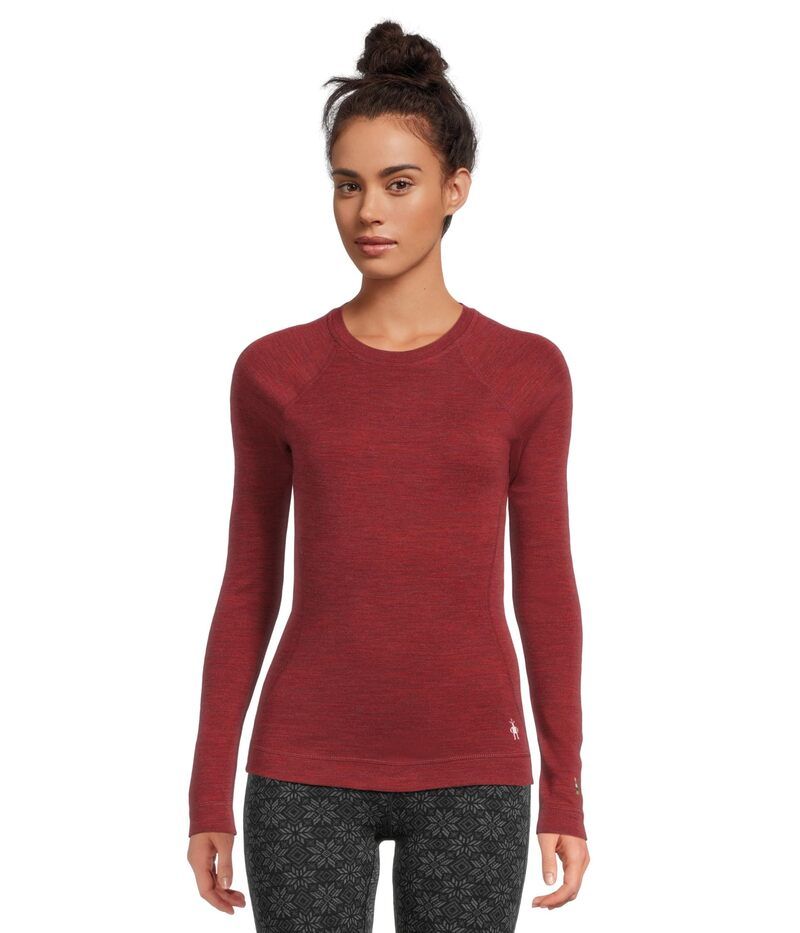 スマートウール レディース トップス シャツ Smartwool Merino 250 Base Layer Crew Currant Heather ヘザー