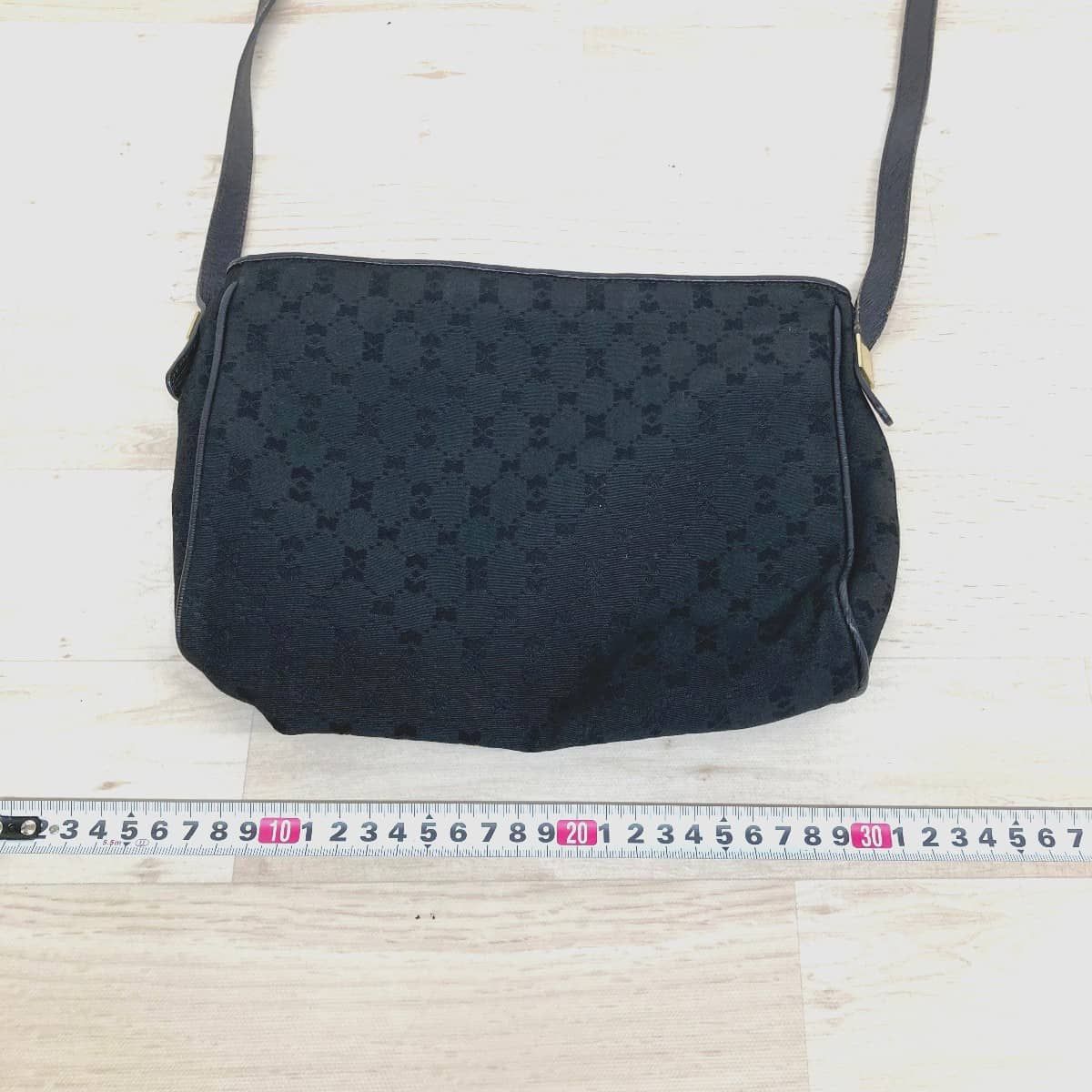 NINA RICCI ニナリッチ ショルダーバッグ ブラック/黒 総柄 ゴールド 