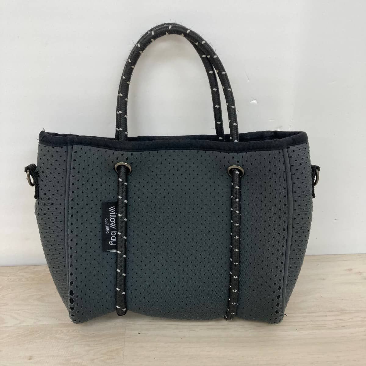 美品】Willow Bay ネオプレン トートバッグ ブラック WillowBay 