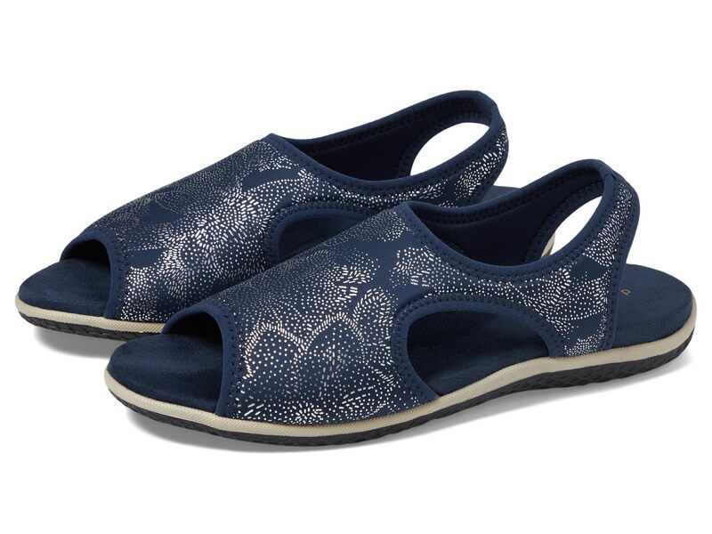 ダイビッドテイト レディース シューズ サンダル David Tate Freestep Navy Multi ネイビー