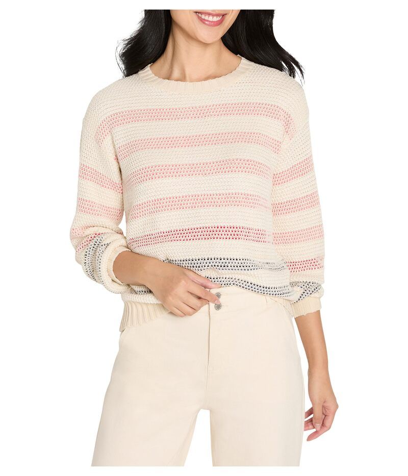 ニックプラスゾーイ レディース アウター ニット・セーター NICZOE Scandi Stripe Sweater Neutral Multi マルチカラー
