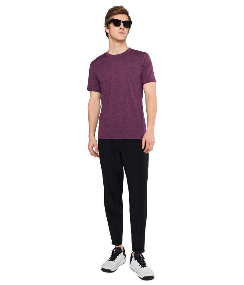 ブルックス メンズ トップス シャツ Brooks Luxe Short Sleeve Heather Burgund ヘザー ブルックス メンズ トップス シャツ Brooks Luxe Short Sleeve Heather Burgund ヘザー