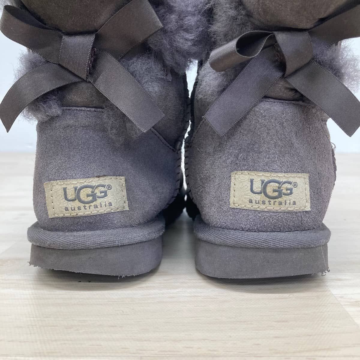 UGG ムートンブーツ W MINI BAILEY BOW 1005062 グレー 22cm/US5 アグ