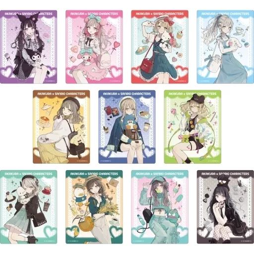 【中古】キャラカード 全11種セット 「赤倉×サンリオキャラクターズ アクリルカード 01.描き下ろしイラスト」