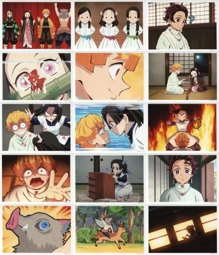 【中古】キャラカード 柱合会議・蝶屋敷編 予告場面写ブロマイド15枚セット 「鬼滅の刃×ufotable Cafe 竈門炭治郎 立志編 特別編集版放送記念コラボレーションカフェ」