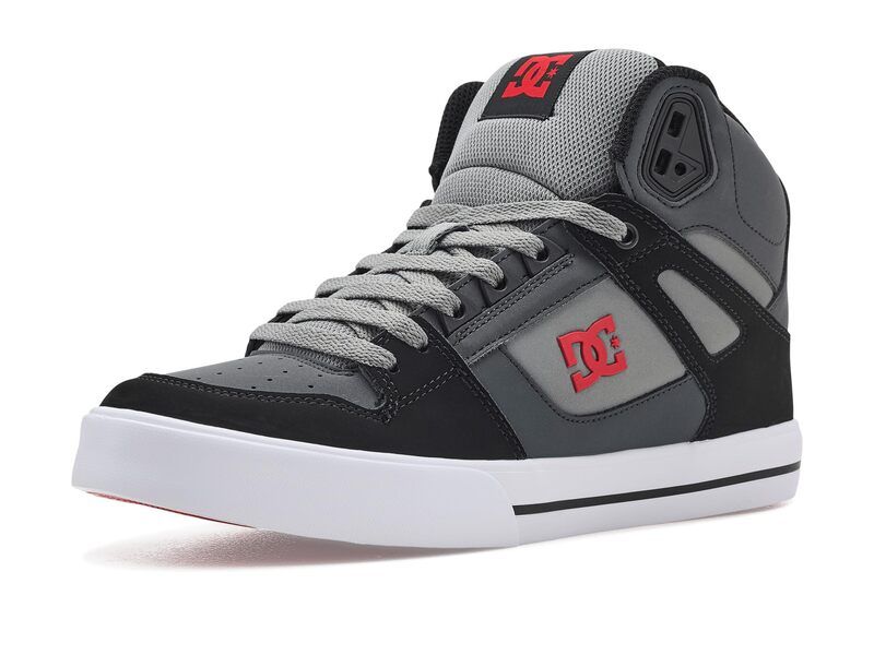 ディーシー メンズ シューズ スニーカー DC Pure High Top WC GreyBlackRed ブラック