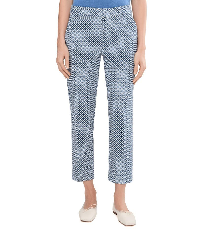 リヴァプール ロサンゼルス レディース ボトムス カジュアルパンツ Liverpoolos Angeles 26 Kelsey MidRise Trousers with Slit BlueWhite