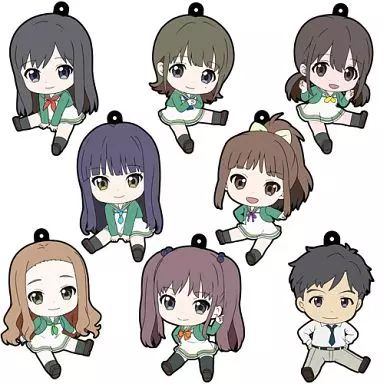 【中古】ストラップ(キャラクター) 全8種セット 「Wake Up. Girls! ぺたん娘トレーディングラバーストラップ」