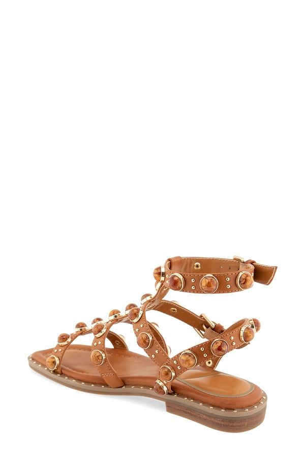 ケネスコール レディース シューズ サンダル アンクル Kenneth Cole Ruby Stones Ankle Strap Sandal Tan タン