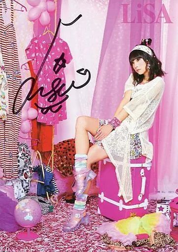 【中古】ポストカード(女性) LiSA 直筆サイン入りポストカード 「CD BRiGHT FLiGHT/L.Miranic」 リリースイベントお渡し会配布品