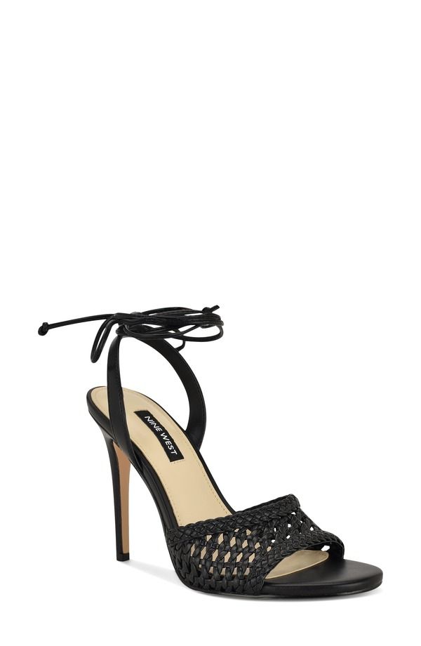 ナインウェスト レディース シューズ ヒール サンダル Nine West Merta Stiletto Sandal Black ブラック