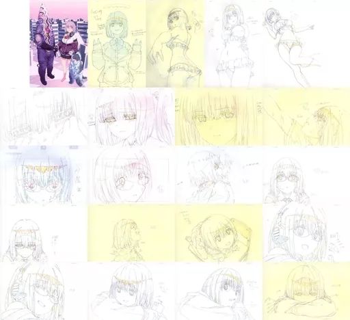 【中古】ポストカード 新条アカネ メモリアルポストカードセット(21枚) 「SSSS.GRIDMAN 新条アカネ展」