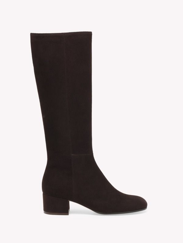 ジャンヴィト ロッシ レディース シューズ ブーツ・レインブーツ Gianvito Rossi Joelle Boot 45 Boot Brown Suede ブラウン