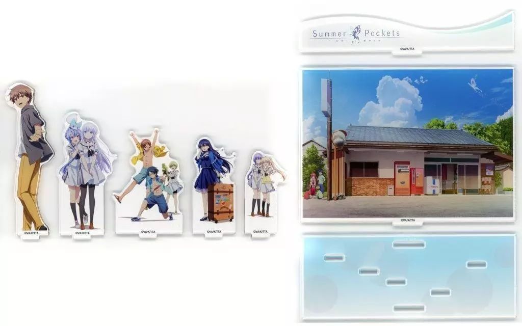 【中古】アクリルスタンド・アクリルパネル キービジュアル ジオラマアクリルスタンド 「Summer Pockets ShoPro Mall 出張所 in アニメイト」
