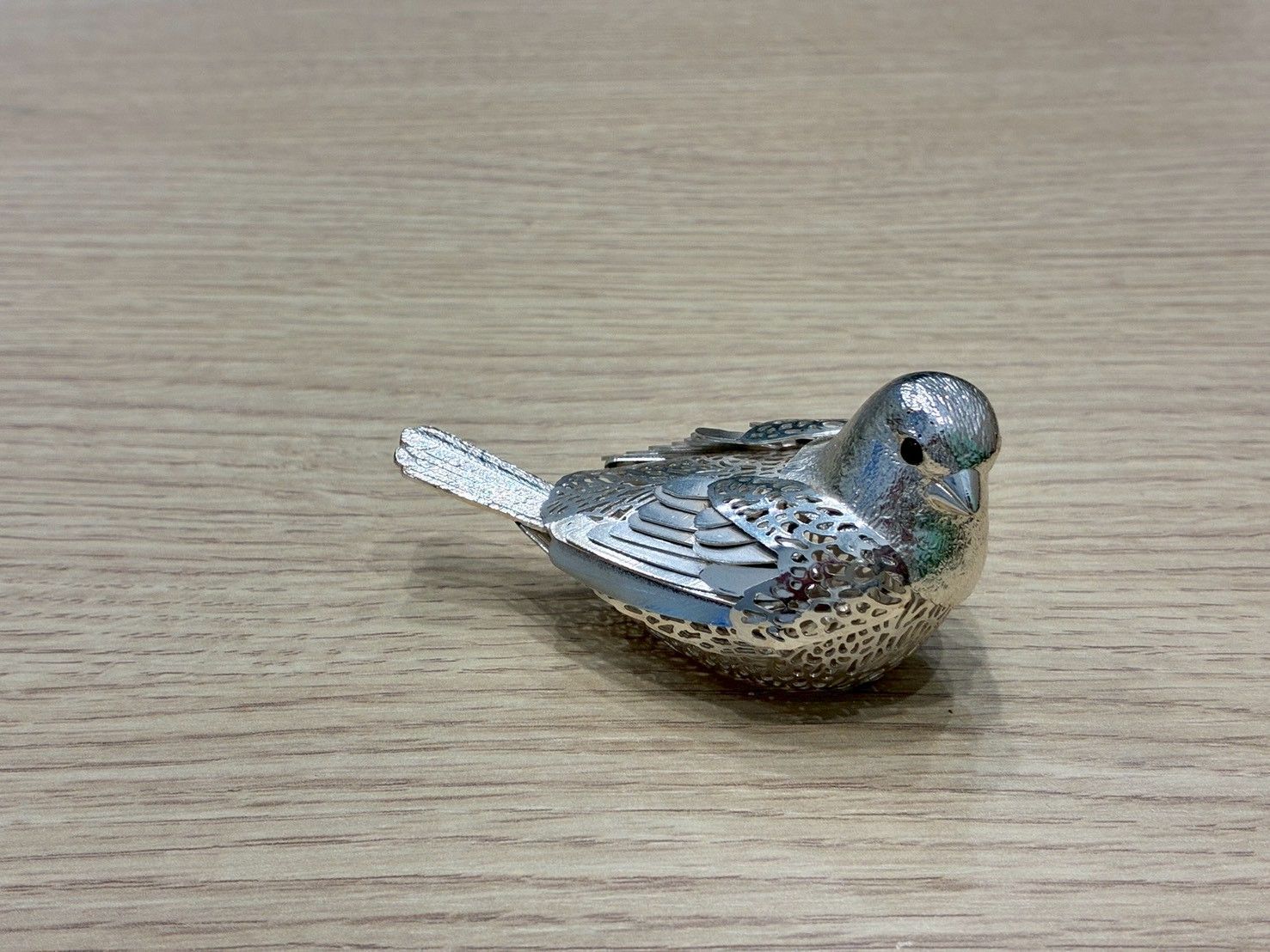 美品】Christofle クリストフル バードオブジェ 小鳥 置物 シルバー 箱