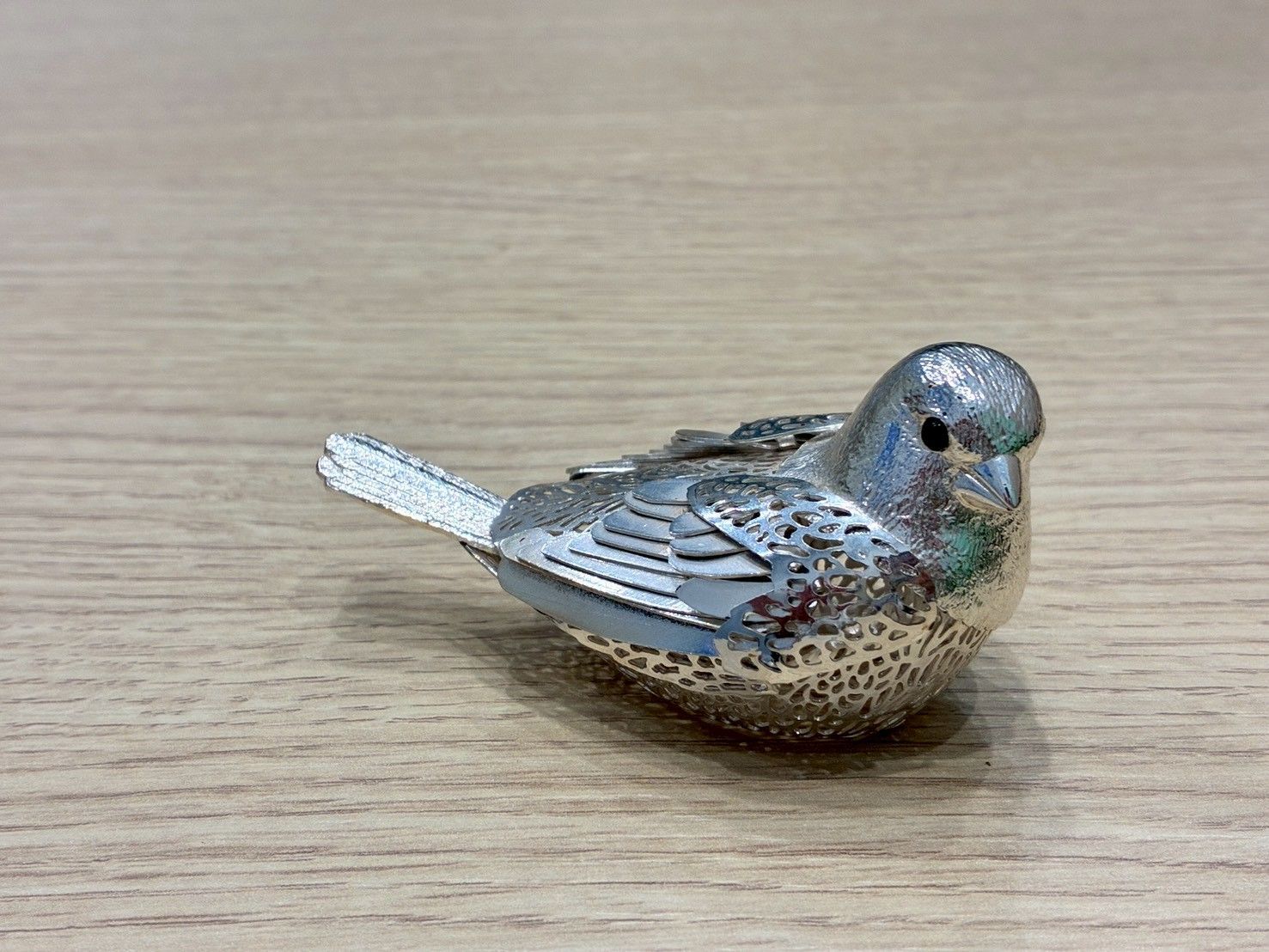 クリストフル 鳥型 置物 美品】Christofle クリストフル バードオブジェ 小鳥 置物 シルバー 箱