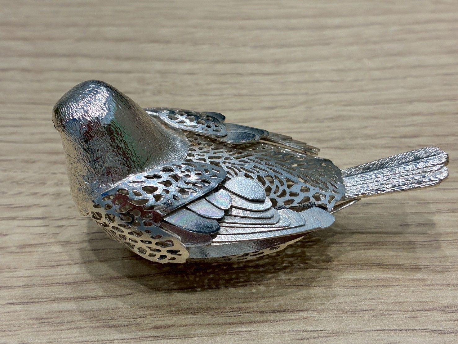 美品】Christofle クリストフル バードオブジェ 小鳥 置物 シルバー 箱