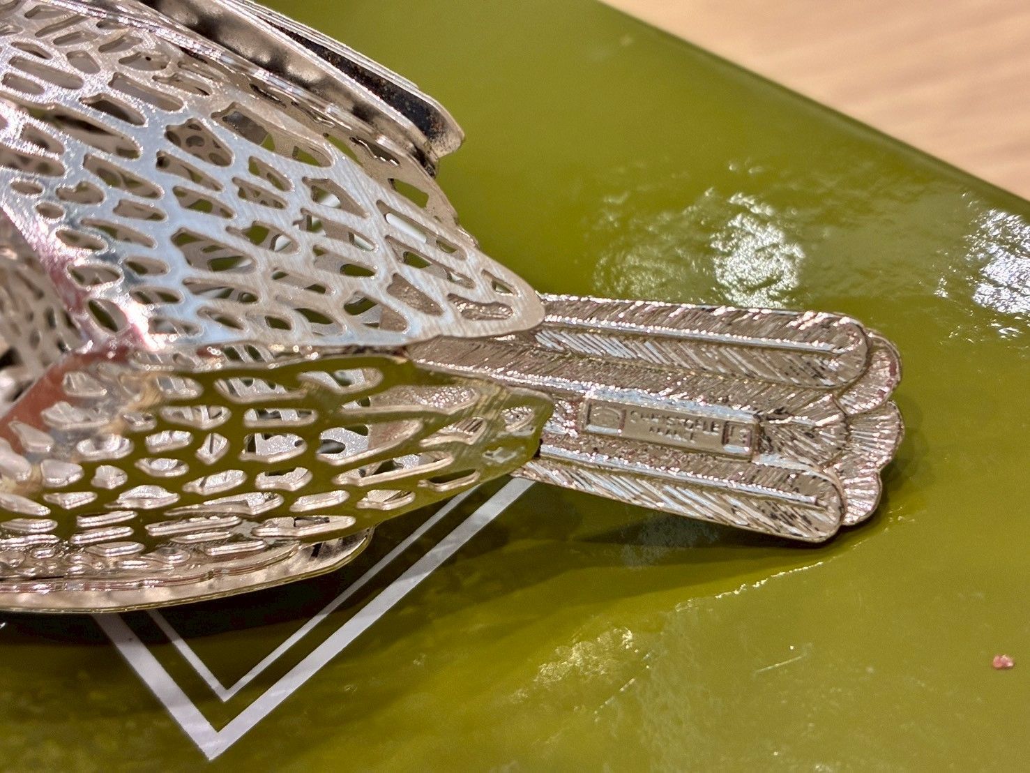 美品】Christofle クリストフル バードオブジェ 小鳥 置物 シルバー 箱