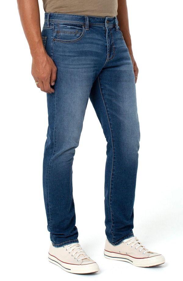 リヴァプール ロサンゼルス メンズ ボトムス デニムパンツ ストレート ジーンズ Liverpoolos Angeles Regent Relaxed Straight Leg Jeans Pembr