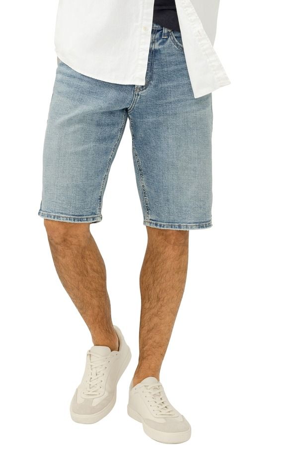 シルバー ジーンズ メンズ ボトムス デニムパンツ リラックスフィット ショートパンツ Silver Jeans Co Zac Relaxed Fit Denim Shortsplit デニム